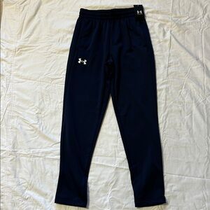 Under Armour Dark Navy Blue Fleece Sweatpants Mens Small NWT